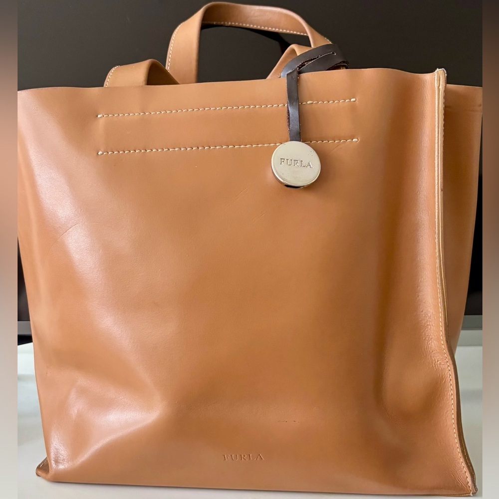 Furla Tan Leather Tote